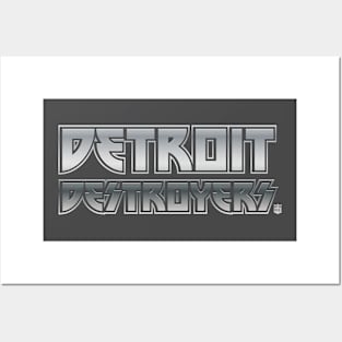 Detroit Destroyers Silver Posters and Art